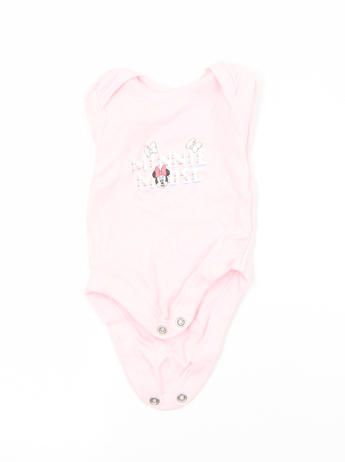 George Baby Pink  Cotton Babygrow One-Piece Size 0-3 Months   - MINNIE MOUSE