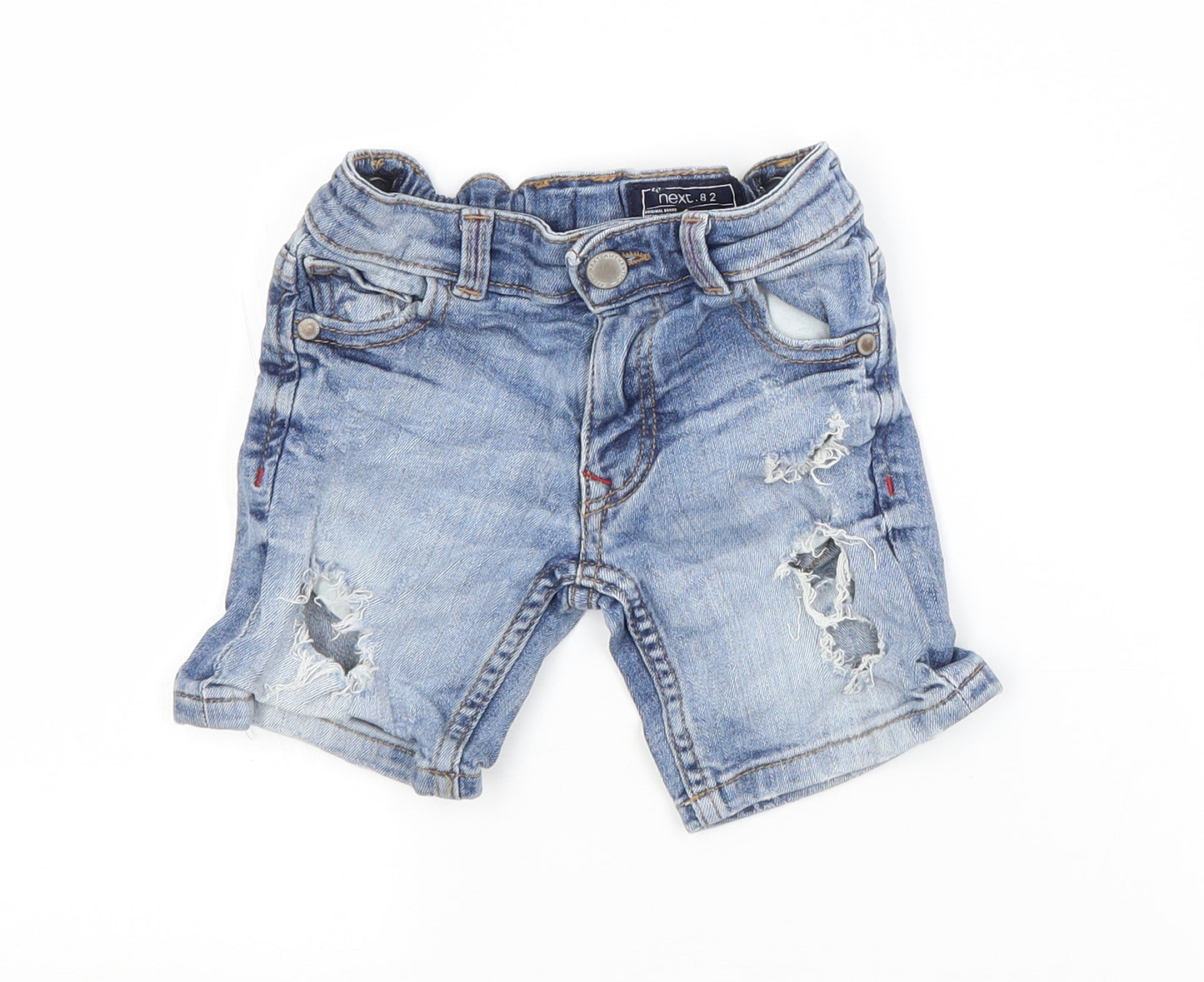 NEXT Girls Blue  Cotton Cut-Off Shorts Size 3 Years  Regular
