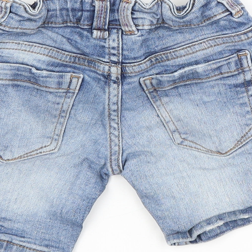 NEXT Girls Blue  Cotton Cut-Off Shorts Size 3 Years  Regular