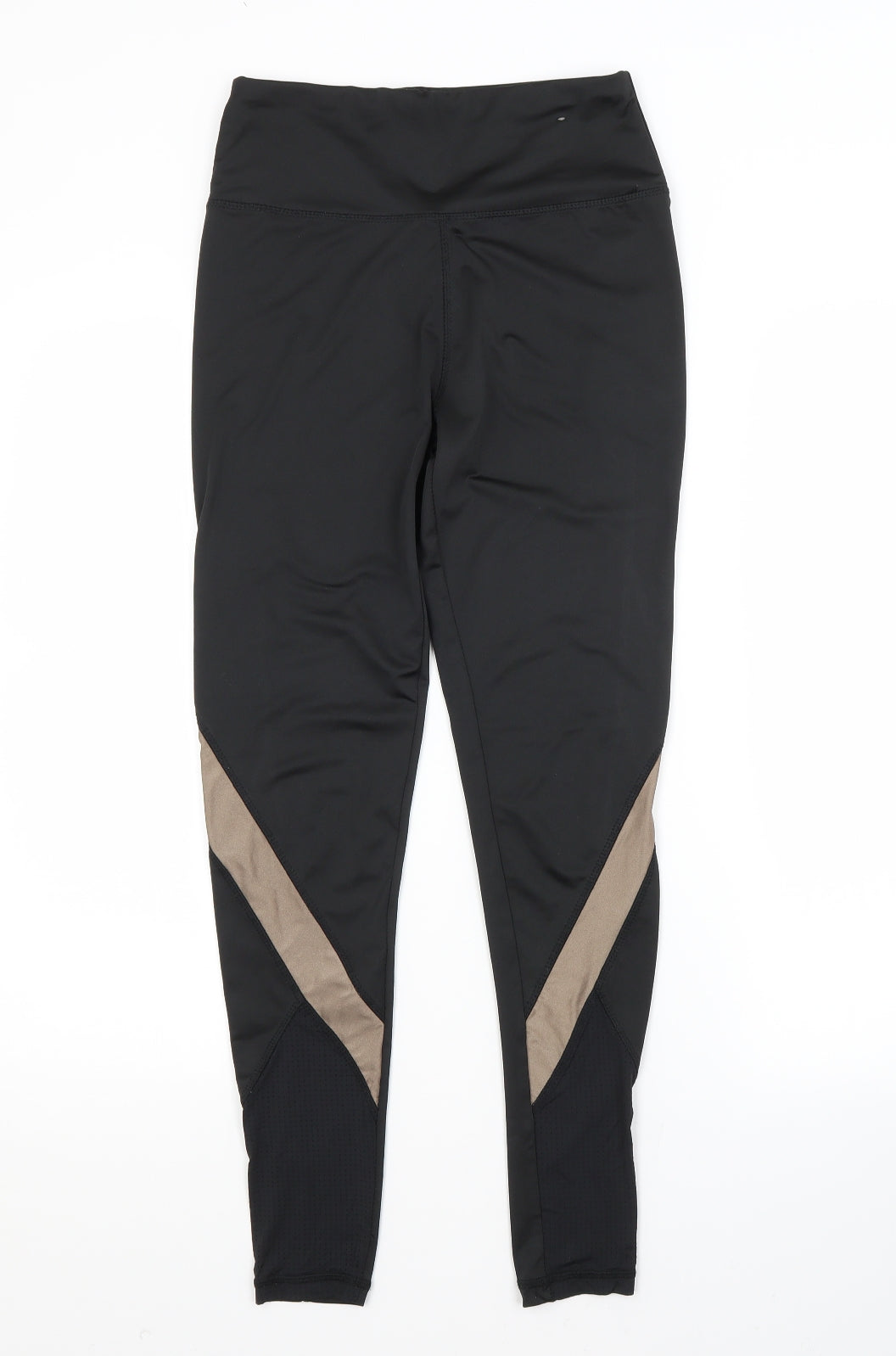 Primark Womens Black  Polyester Compression Leggings Size 6 L26 in Regular