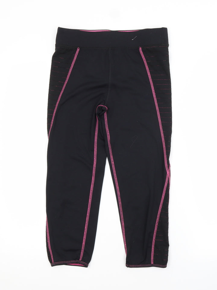 Atmosphere Womens Black  Polyester Compression Leggings Size 6 L18 in Regular