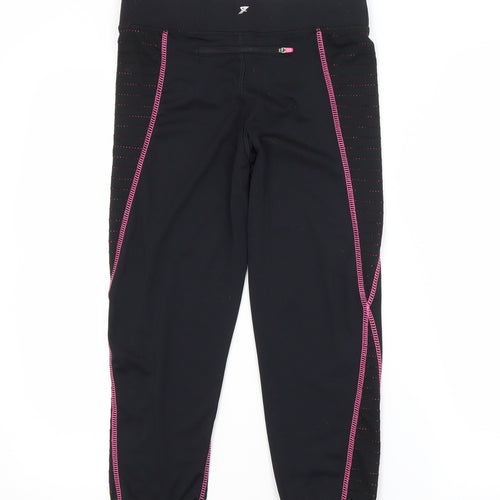 Atmosphere Womens Black  Polyester Compression Leggings Size 6 L18 in Regular