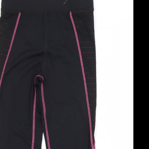 Atmosphere Womens Black  Polyester Compression Leggings Size 6 L18 in Regular