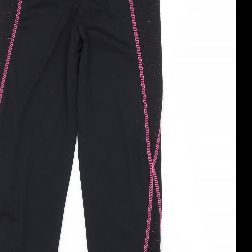 Atmosphere Womens Black  Polyester Compression Leggings Size 6 L18 in Regular