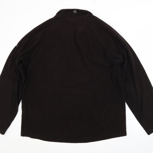 Craghoppers Mens Black Round Neck  Polyester Pullover Jumper Size L