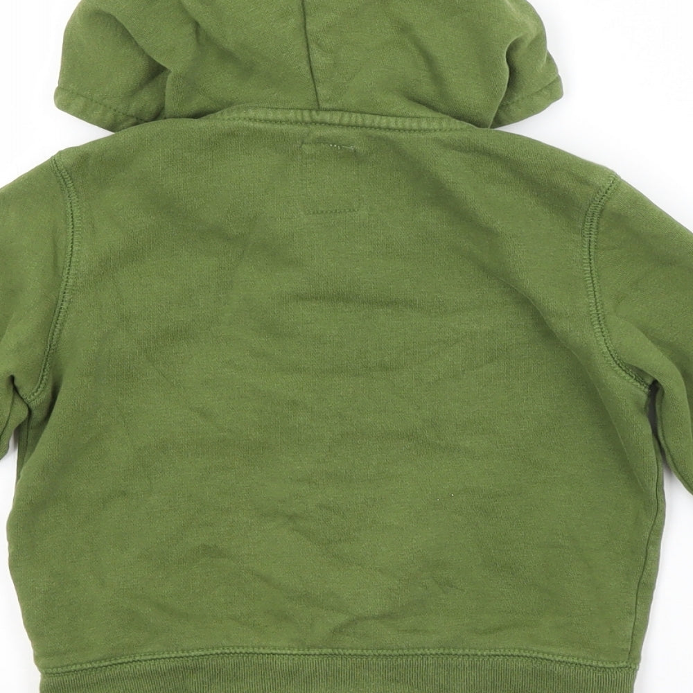Gap Boys Green  Cotton Full Zip Hoodie Size 2 Years