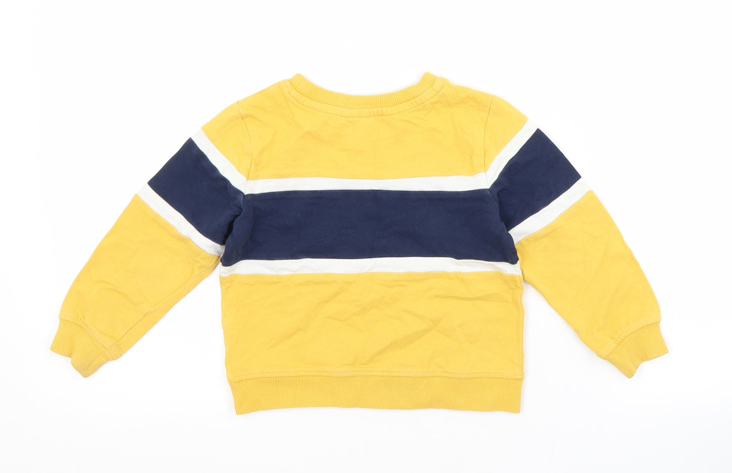 H&M Baby Yellow  Cotton Pullover Jumper Size 18-24 Months