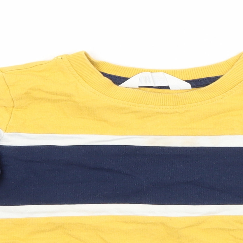 H&M Baby Yellow  Cotton Pullover Jumper Size 18-24 Months