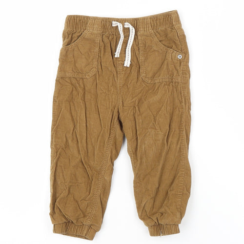 TU Baby Brown  Cotton Cargo Trousers Size 18-24 Months