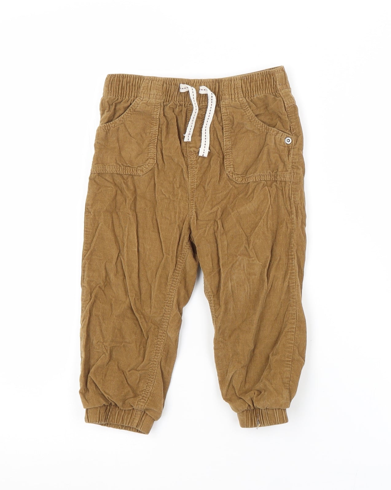 TU Baby Brown  Cotton Cargo Trousers Size 18-24 Months