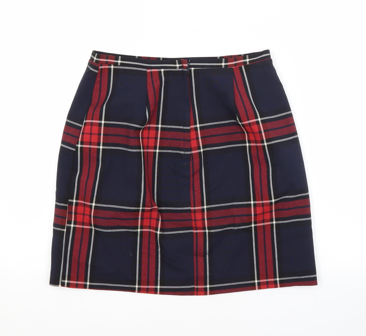 New Look Womens Multicoloured Check Polyester A-Line Skirt Size 6