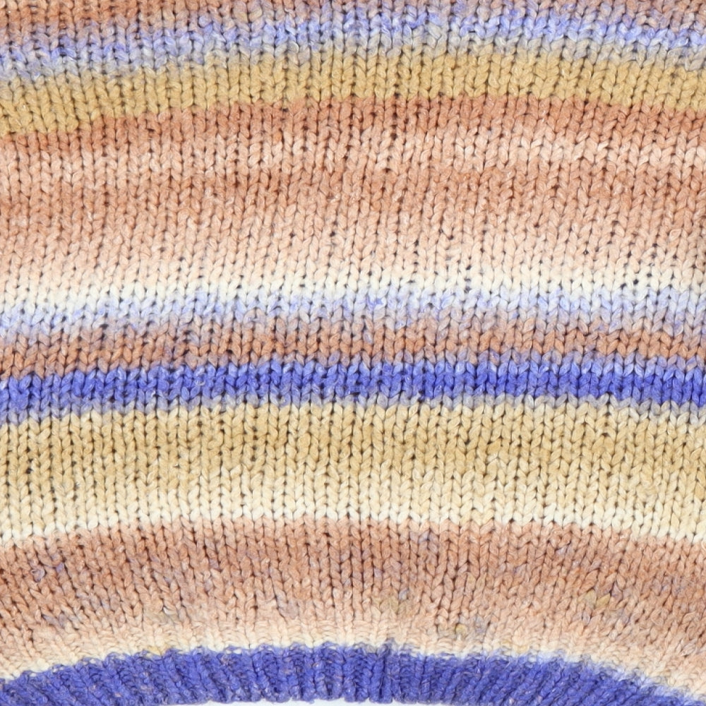 New Look Womens Multicoloured Crew Neck  Acrylic Pullover Jumper Size M