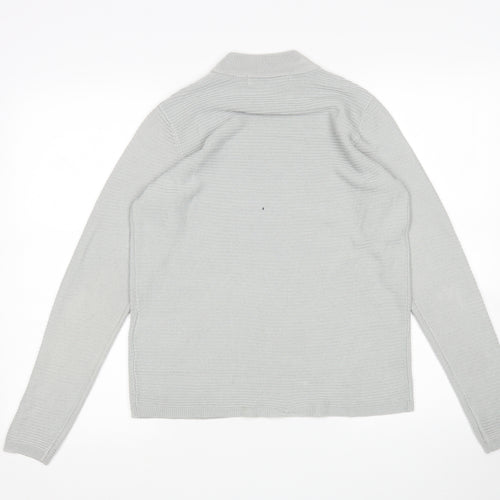 VERO MODA Womens Grey Round Neck  Acrylic Pullover Jumper Size S