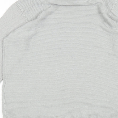 VERO MODA Womens Grey Round Neck  Acrylic Pullover Jumper Size S