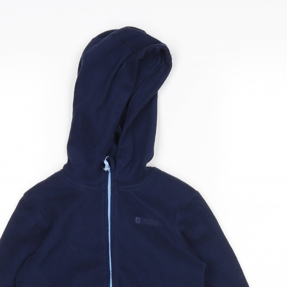 Mountain Warehouse Boys Blue  Polyester Full Zip Hoodie Size 7-8 Years