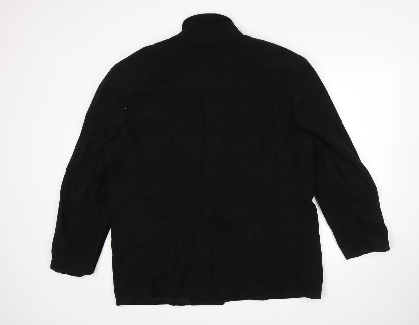 Cabco Mens Black   Overcoat Coat Size S