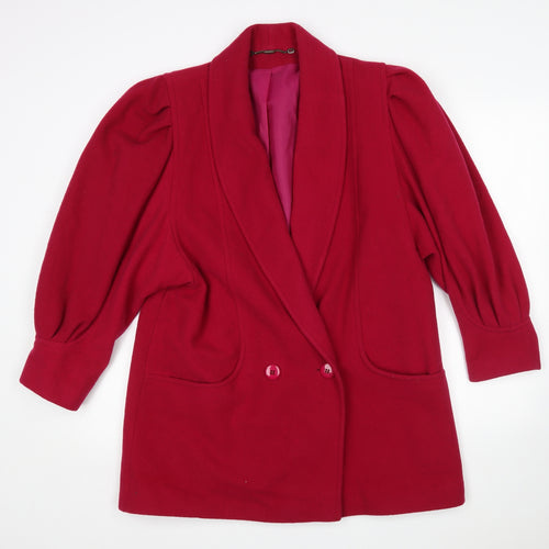 C&S Womens Pink   Overcoat Coat Size 14