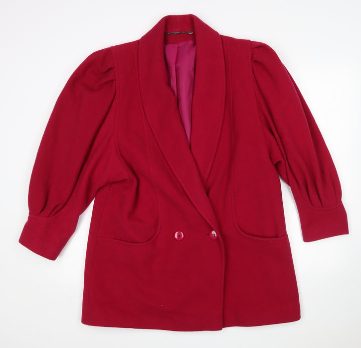 C&S Womens Pink   Overcoat Coat Size 14