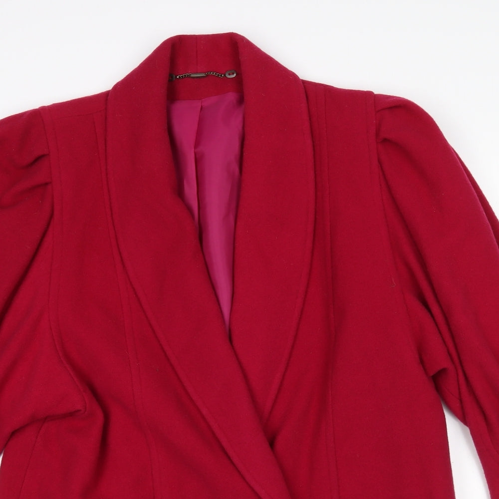 C&S Womens Pink   Overcoat Coat Size 14