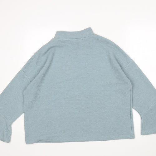 French Connection  Womens Green High Neck  Polyester Pullover Jumper Size L