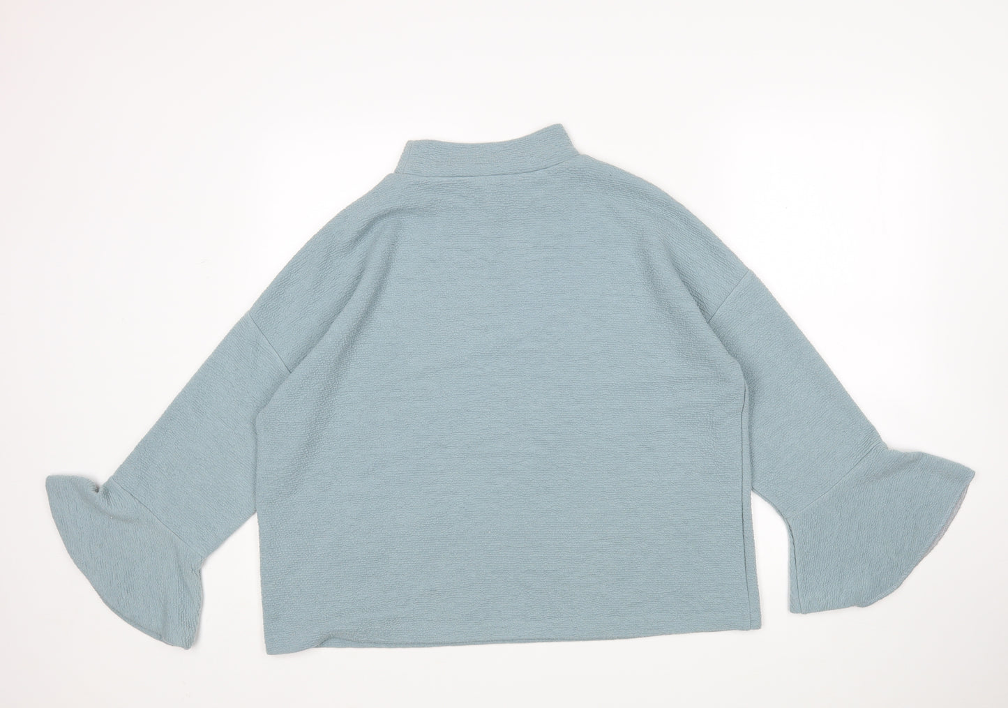 French Connection  Womens Green High Neck  Polyester Pullover Jumper Size L
