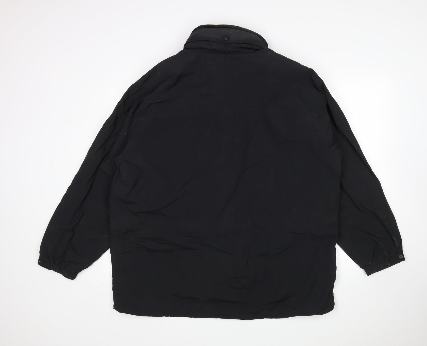 Eddie Bauer Womens Black   Rain Coat Coat Size XL