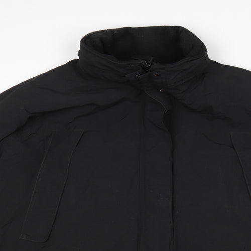 Eddie Bauer Womens Black   Rain Coat Coat Size XL