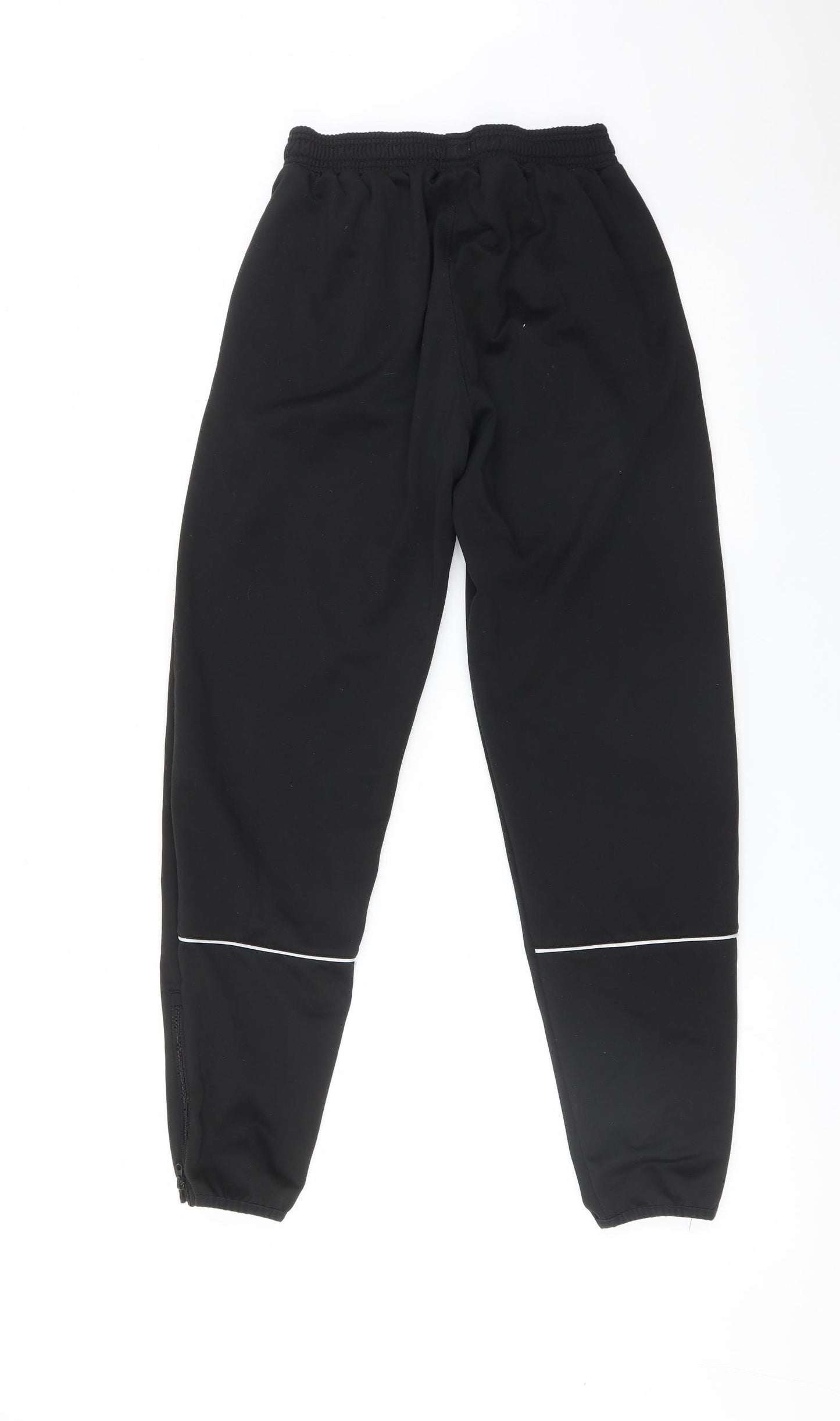 Macron Mens Black  Polyester Jogger Trousers Size S L28 in Regular