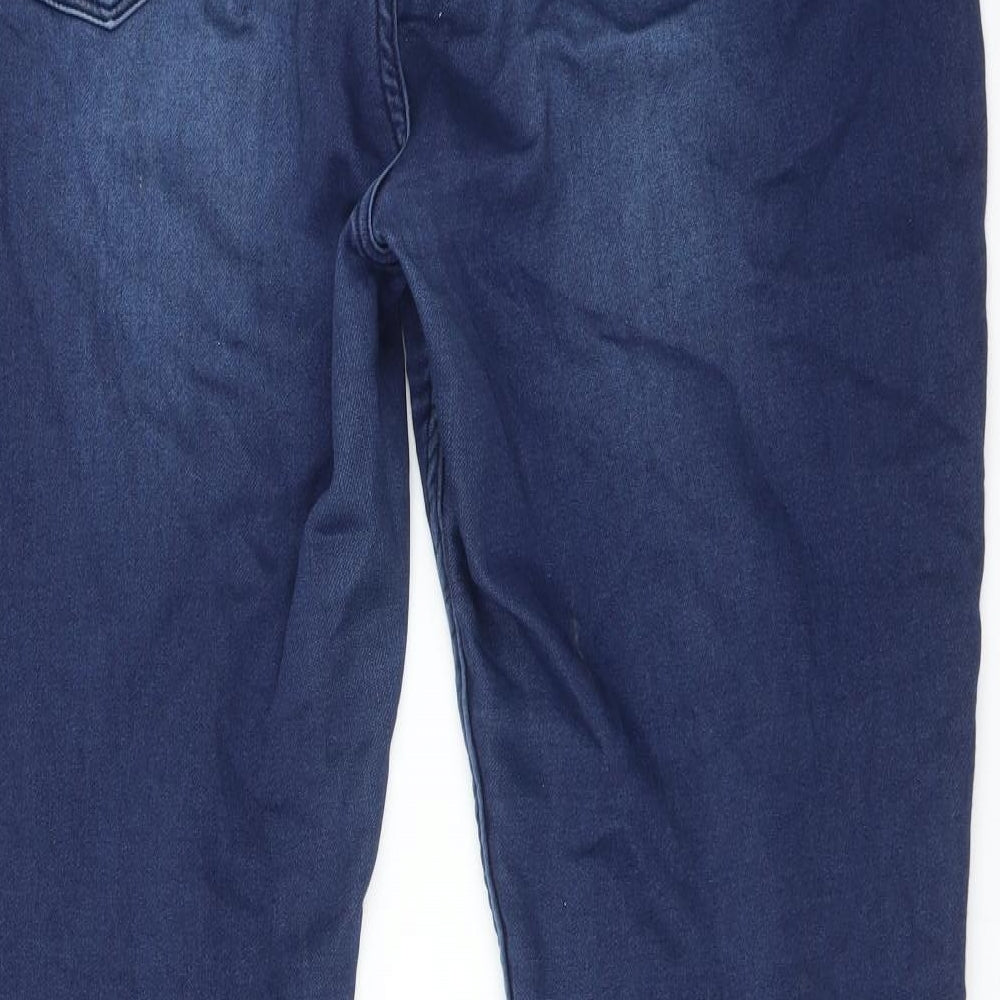 F&F Womens Blue  Cotton Skinny Jeans Size 18 L30 in Regular