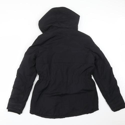 Nutmeg Girls Black   Overcoat Coat Size 13-14 Years