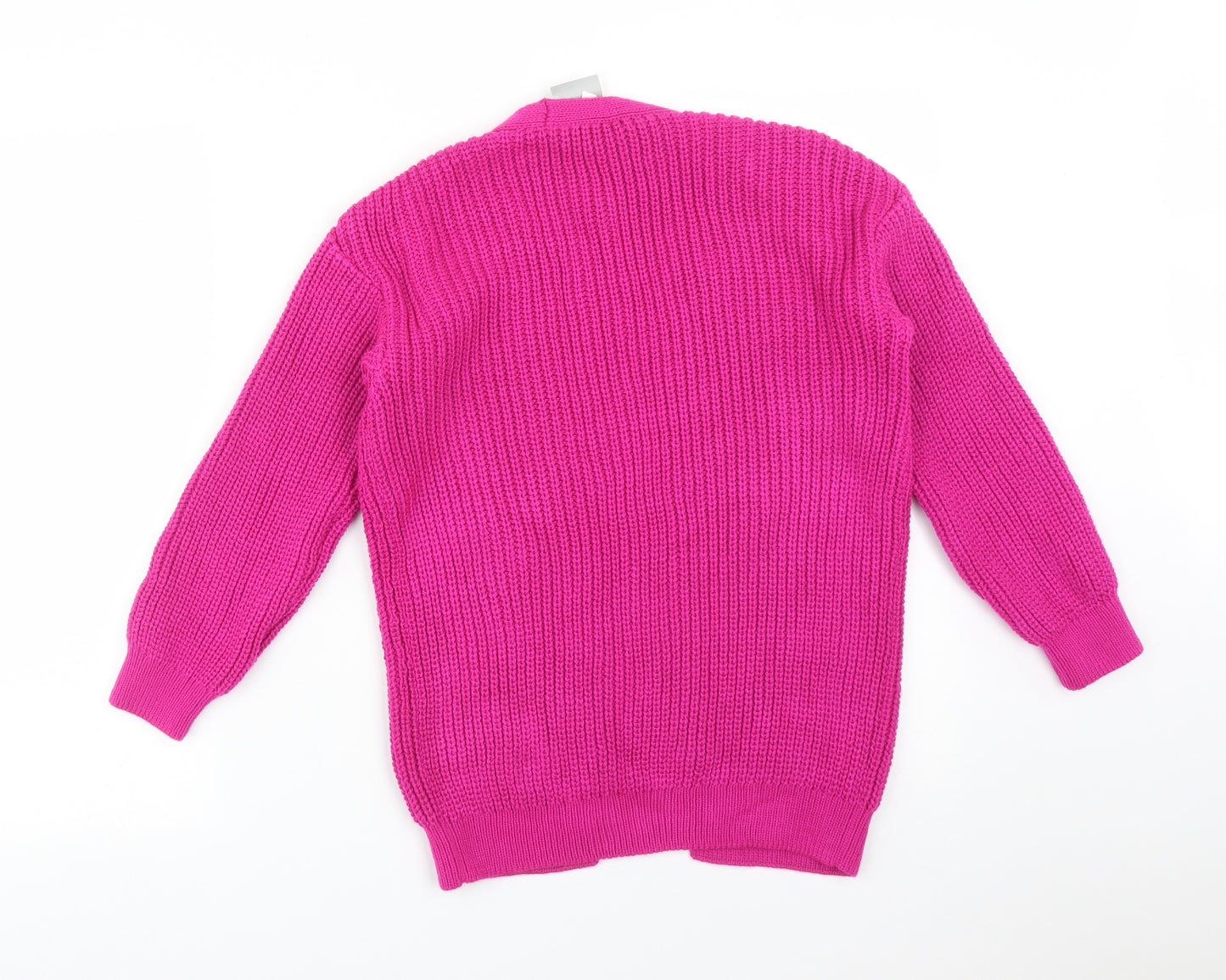 George Girls Pink   Acrylic Cardigan Jumper Size 9-10 Years