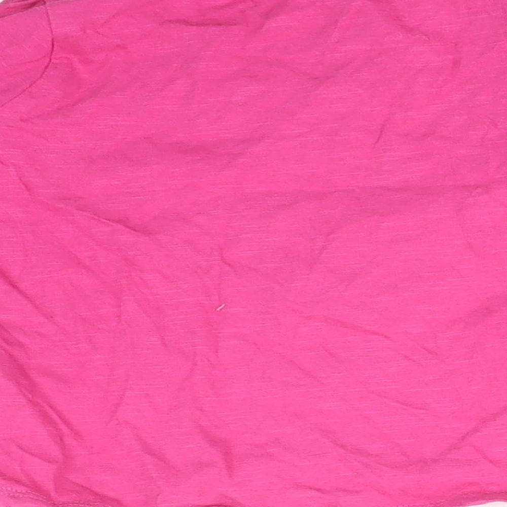 Primark Girls Pink  Cotton Basic T-Shirt Size 18-24 Months Round Neck