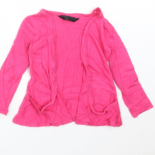 Matalan Girls Pink   Viscose Cardigan Jumper Size 3 Years
