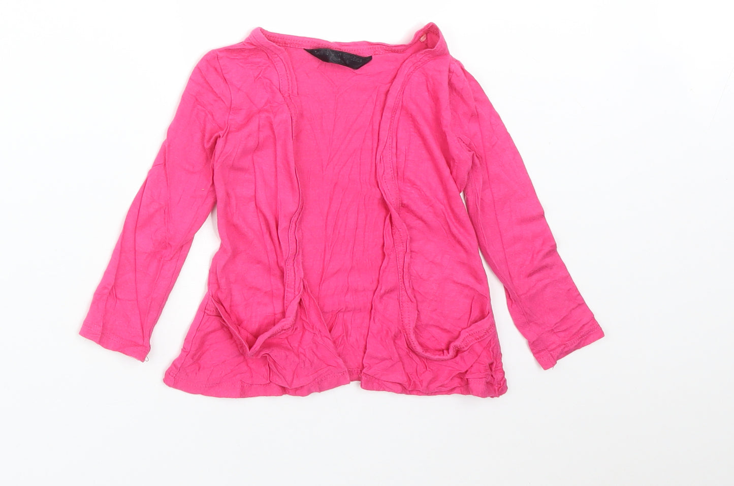 Matalan Girls Pink   Viscose Cardigan Jumper Size 3 Years