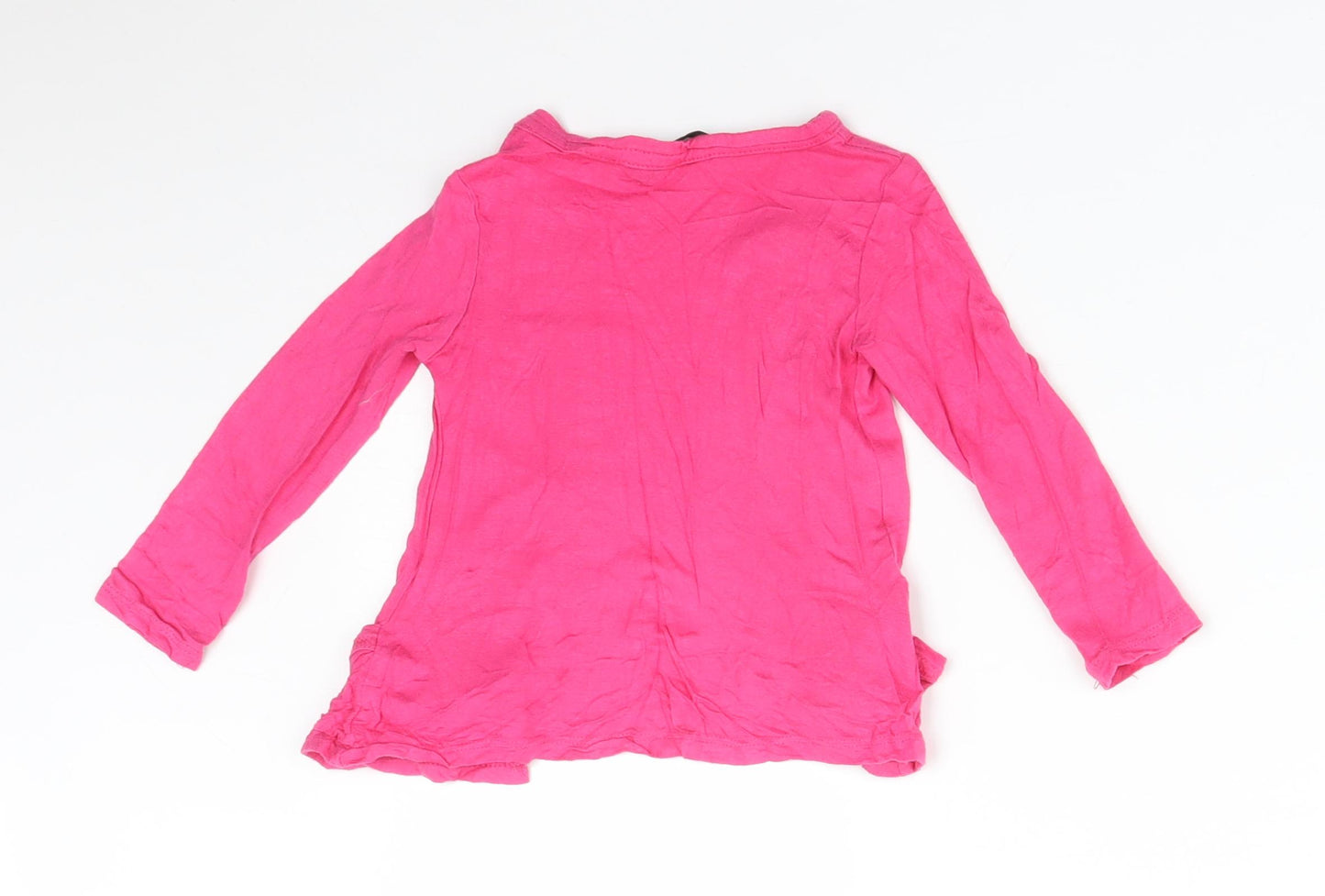 Matalan Girls Pink   Viscose Cardigan Jumper Size 3 Years