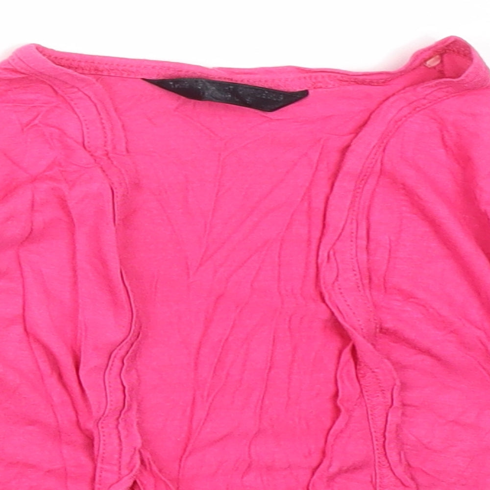 Matalan Girls Pink   Viscose Cardigan Jumper Size 3 Years