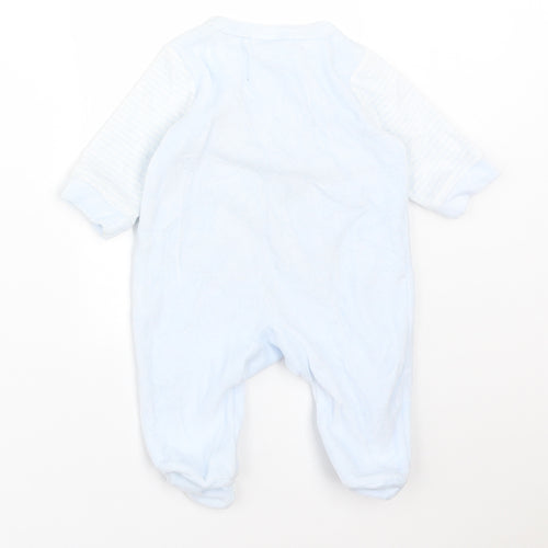 BOO BEAR Boys Blue Solid Cotton  One Piece Size Newborn   - MY LITTLE DINO
