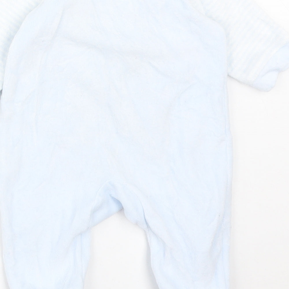 BOO BEAR Boys Blue Solid Cotton  One Piece Size Newborn   - MY LITTLE DINO