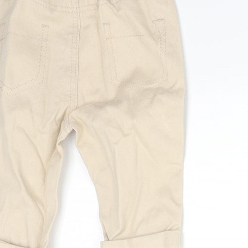 George Boys Beige  Cotton  Trousers Size 0-3 Months