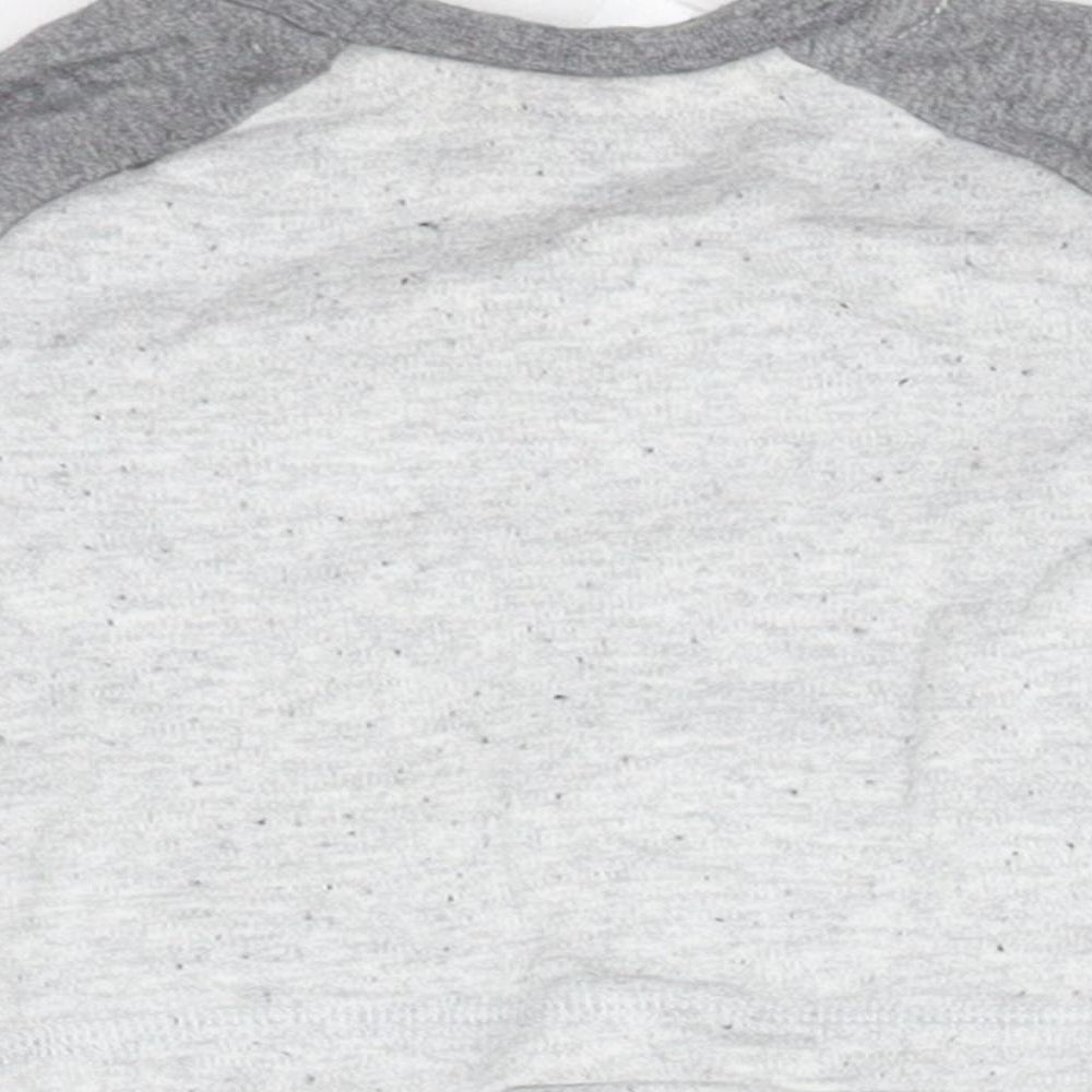 Batman Boys Grey  Cotton Basic T-Shirt Size Newborn Round Neck  - MY CAPE IS IN THE WASH