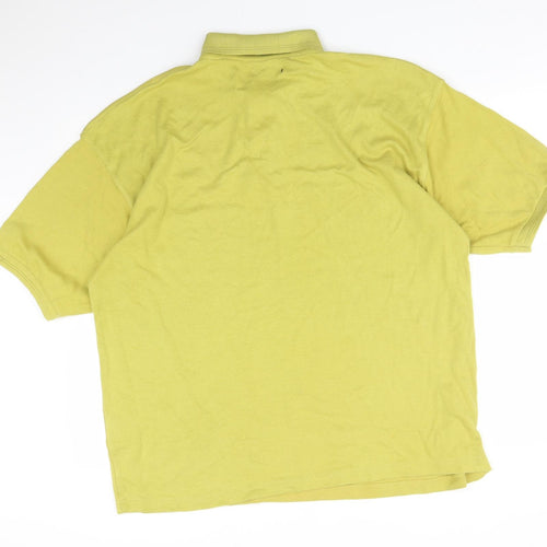 Mainstream Mens Green  Cotton  Polo Size XL Collared