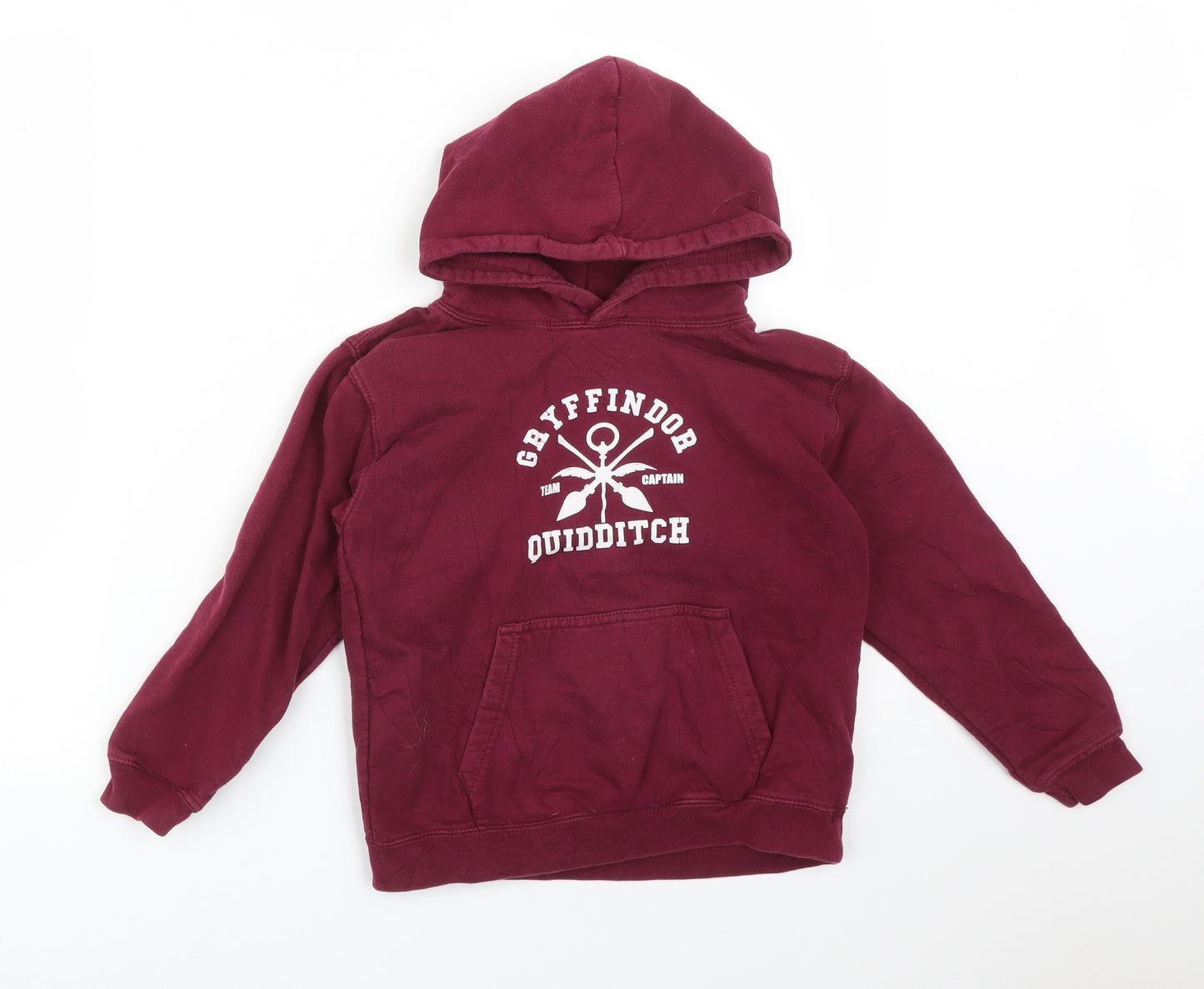 Harry Potter Girls Red  Cotton Pullover Hoodie Size 7-8 Years   - GRIFFINDOR