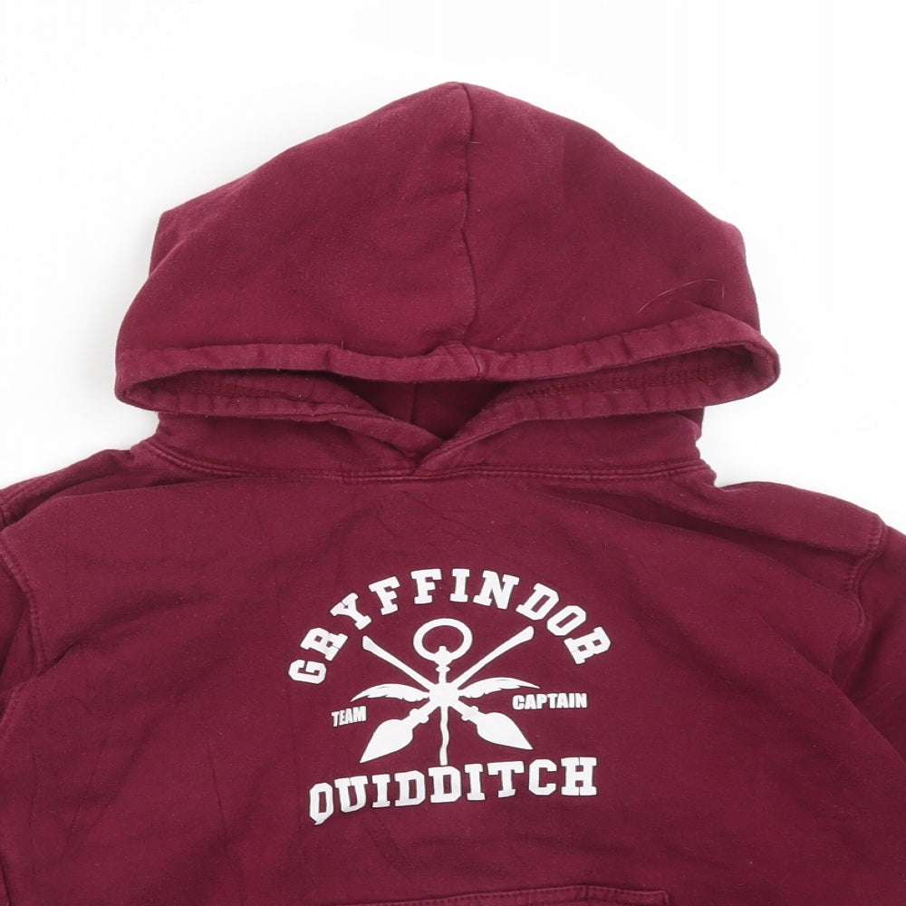 Harry Potter Girls Red  Cotton Pullover Hoodie Size 7-8 Years   - GRIFFINDOR