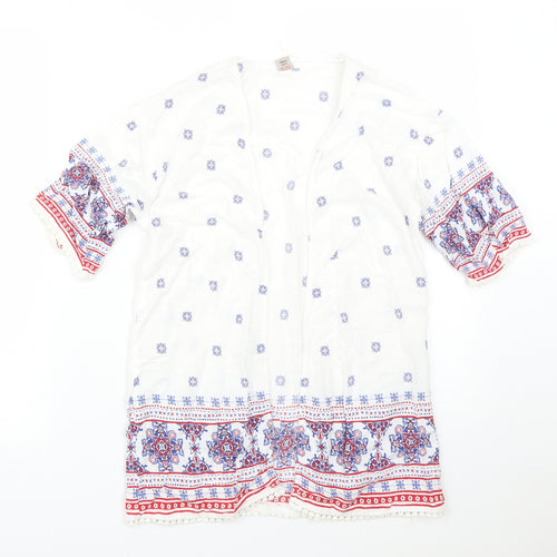 TU Girls Multicoloured  Floral Viscose Cardigan Jumper Size 10 Years