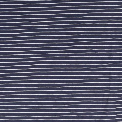 Preworn Womens Multicoloured Striped Cotton Pullover Sweatshirt Size M