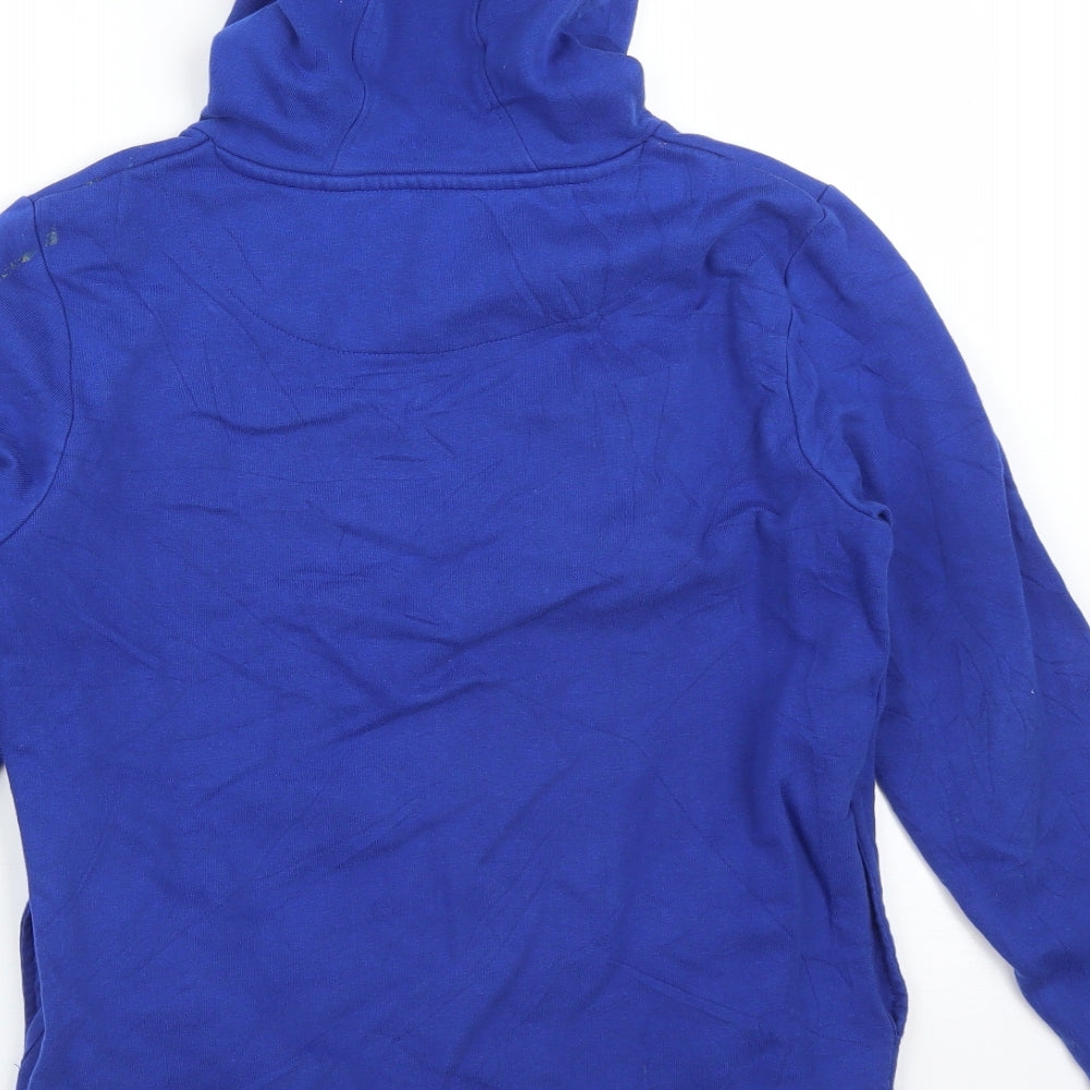 Blue Zoo Boys Blue  Cotton Pullover Hoodie Size 11-12 Years   - SKATER