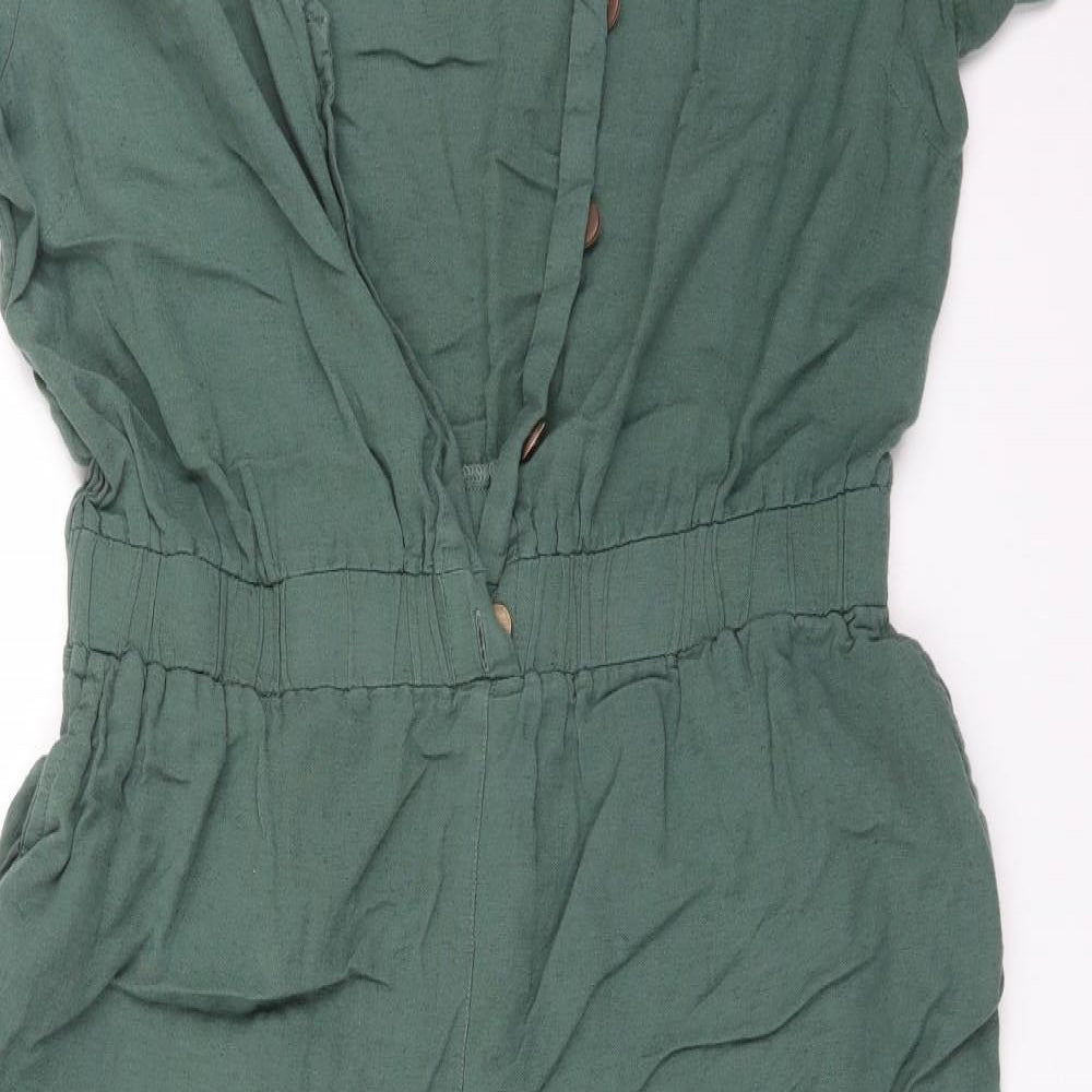 NEXT Womens Green  Viscose Jumpsuit One-Piece Size 16