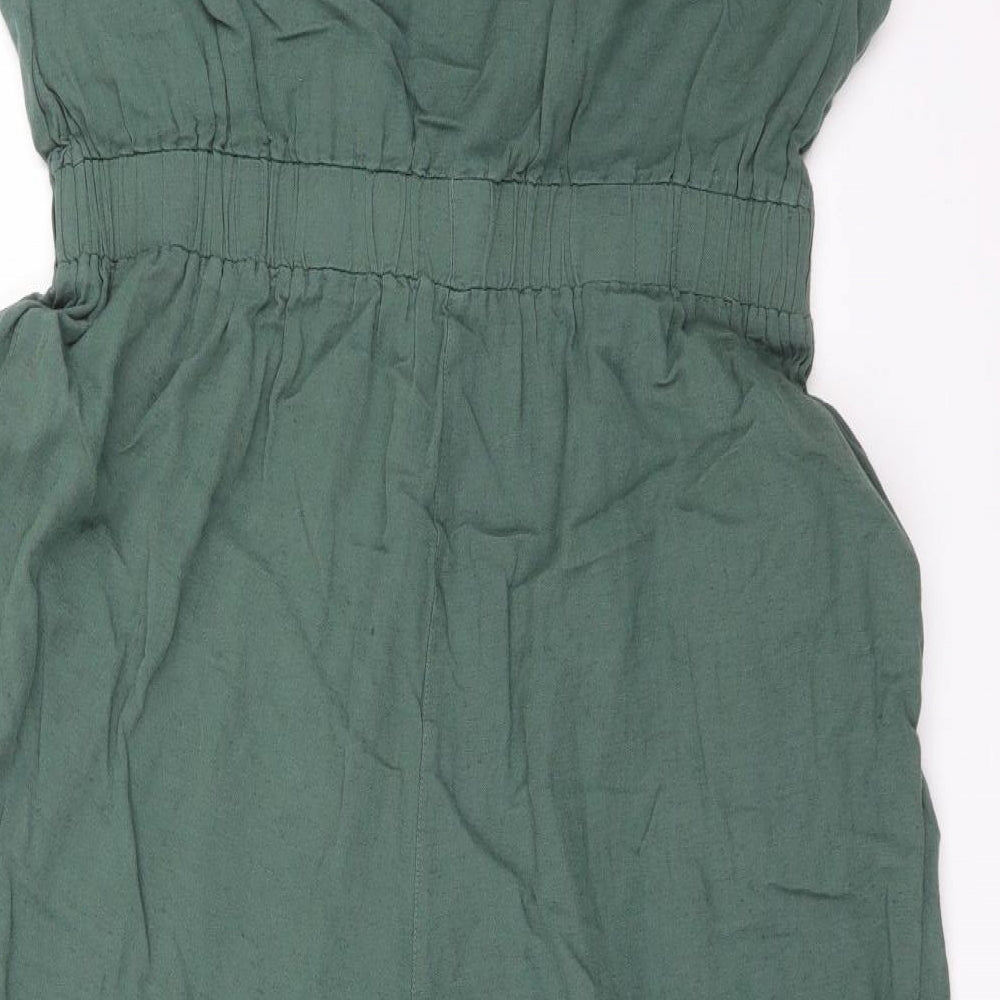 NEXT Womens Green  Viscose Jumpsuit One-Piece Size 16