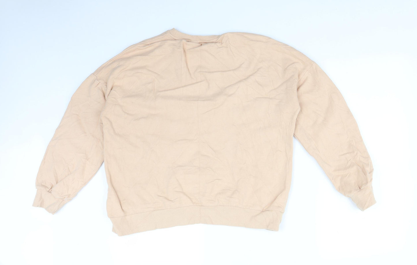 F&F Womens Orange  Cotton Pullover Sweatshirt Size 12   - PARIS-MILAN-BARAC