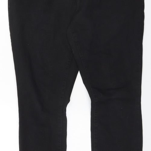 VERO MODA Womens Black  Cotton Straight Jeans Size 32 in L32 in Regular